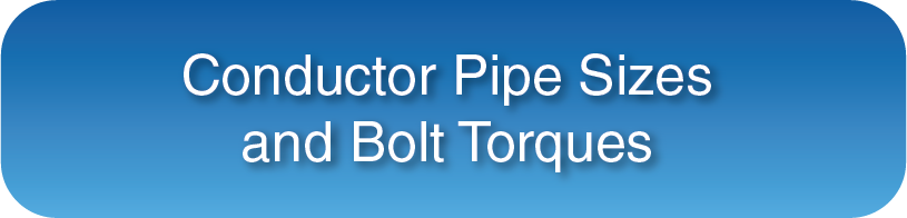 Button for web Conductor Pipe Sizes