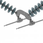 V-String Assembly - Angled Suspension, Twin-Bundle Conductor, 25K