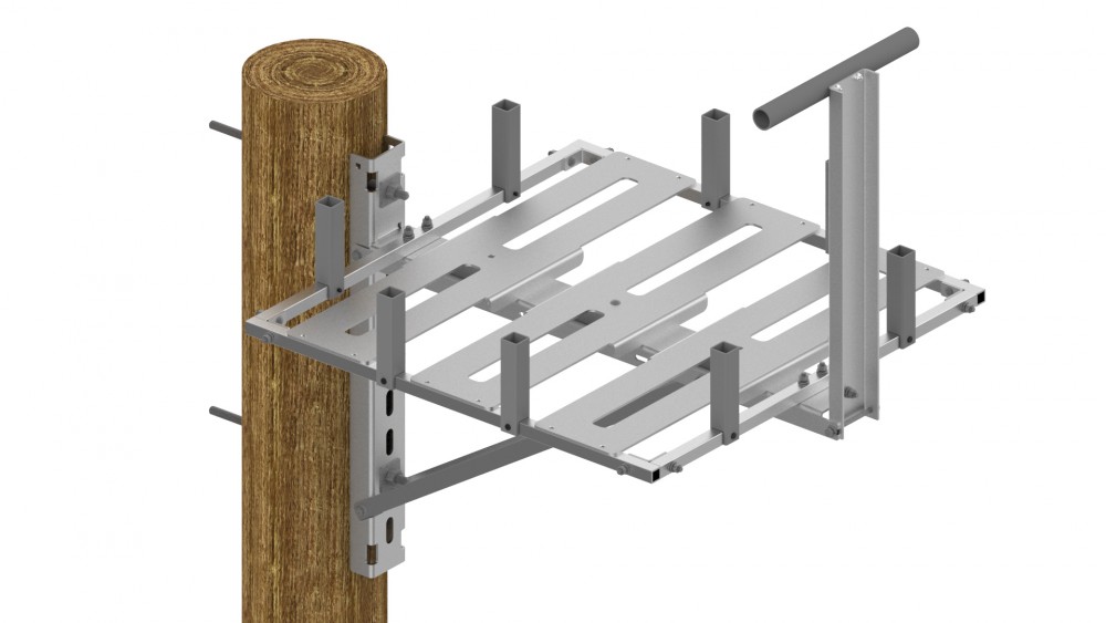 aluminum nesting platform - wildlife protection for utilities